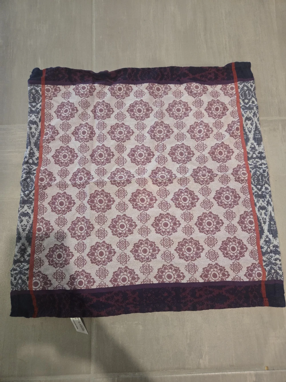 Anthropologie bohemian-style square bandana scarf